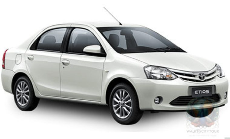 Toyata Etios Sedan Car 300 km Per Day Charge & Above Per km